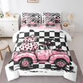 thumbnail image 1 of Manfei Pumpkin Witch Hats 7-Piece Bedding Comforter Set,Happy Halloween King Bedding Sets,Pink White Black Bed Sheets For Girls Kids,Microfiber Bedroom Decor Reversible, 1 of 8