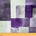 thumbnail image 1 of Manfei Purple Aesthetic Fabric by the Yard (1 Yard), Abstract Oil Painting Decorative Fabric by the Yard, Geometric Checkered Sewing & Crafting Fabric, Stylish Living Room Decoration, 1 of 6