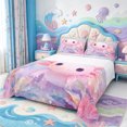 thumbnail image 1 of Manfei Purple Axolotl Queen Sheets,Colorful Salamander Queen Sheet Sets,4pcs,1 Flat Sheet,1 Fitted Sheet and 2 Pillowcases, 1 of 6