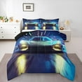 thumbnail image 1 of Manfei Race Car Bedding Comforter Set,Boys Eatreme Sport Game Twin Comforter Sets,Blue Yellow Bedding Set For Child,Microfiber Bedroom Decor Reversible,2-Piece, 1 of 8