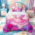 thumbnail image 1 of Manfei Rainbow Axolotl Twin Comforter Sets,Kawaii Ocean Animal Bedding Set,Colorful Stars Reversible,2-Piece,1 Comforter and 1 Pillowcase, 1 of 7