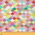 thumbnail image 1 of Manfei Rainbow Fish Scales Fabric by the Yard (2 Yards) for Girls, Mermaid Decorative Fabric by the Yard, Princess Style DIY Fabric, 1 of 6