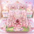 Manfei Rainbow Theme Fitted Sheet Full,Magical Castle Bed Set,3pcs,1 ...