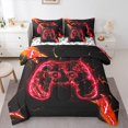 thumbnail image 1 of Manfei Red Gamepad 7-Piece Twin Bedding Sets,Modern Gamer Bedding Comforter Set,Kids Video Game Sheet Sets,Ultra Soft Home Decor Reversible, 1 of 8