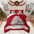 thumbnail image 1 of Manfei Red Grey Christmas Tree Bedding Comforter Set, Winter Snowflake Twin Comforter Sets, Teens Boys Girls Kids Reversible Bedding Set, Microfiber Bedroom Decor, 2-Piece, 1 of 9