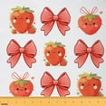thumbnail image 1 of Manfei Red Strawberry Fabric by the Yard (1 Yard), Funny Fruit Decorative Fabric by the Yard, Cute Cartoon Bow Tie Sewing & Crafting Fabric, Luxury Living Room Decor, 1 of 6
