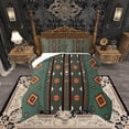 thumbnail image 1 of Manfei Red Tribal Geometric Bedding Twin Comforter Set,Rustic Boho Aztec Down Comforter,Country Cabin Lodge Bedding Sets Twin with Comforter,Microfiber Bedroom Decor Reversible,2 Pieces, 1 of 8