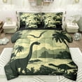 thumbnail image 1 of Manfei Retro Animal Dinosaur 7-Piece Bedding Comforter Set,Hawaii Sea Beach King Bedding Sets,Tropical Plant Coconut Tree Bed Sheets For Teens,Luxury Bedroom Decor Reversible, 1 of 8
