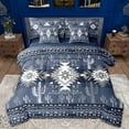 thumbnail image 1 of Manfei Retro Boho Aztec Bedding Comforter Set 7pcs for Women, Chic Tribal Abstract Ombre King Bedding Sets, Hippie Cactus Botanical Reversible Bed Sheets, Lightweight Room Decor, 1 of 7