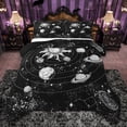 thumbnail image 1 of Manfei Retro Boho Sun Bedding Comforter Set,Galaxy Planet Twin Comforter Sets,White Starry Night Bedding Set For Boys Girls,Microfiber Bedroom Decor Reversible,2pcs, 1 of 8