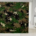 thumbnail image 1 of Manfei Retro Camouflage Shower Curtain 72Wx72L, Countryside Camo Shower Curtain 72Wx72L, Camo Multi, 1 of 5