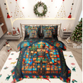 thumbnail image 1 of Manfei Retro Christmas Nutcraker 7-Piece Twin Bedding Sets,Merry Christmas Bedding Comforter Set,Retro Watercolor Glass Sheet Sets For Teens,Ultra Soft Home Decor Reversible, 1 of 8