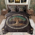 thumbnail image 1 of Manfei Retro Country Tree 7-Piece Twin Bedding Sets,Rustic Botanical Bedding Comforter Set,Vintage Boho Theme Sheet Sets For Men Women,Luxury Bedroom Decor Reversible, 1 of 8