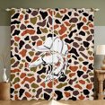thumbnail image 1 of Manfei Retro Duck Camo Blackout Curtains, Countryside Camouflage Window Curtains Pack of 2 (38x45 Each), Wheat Orange, 1 of 6