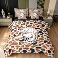 thumbnail image 1 of Manfei Retro Duck Camo Twin Bedding, Countryside Camouflage Bedding Comforter Set, Wheat Orange, Black Reversible, 7 Pieces, 1 of 6