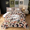 thumbnail image 1 of Manfei Retro Duck Camo Twin Quilt Set, Countryside Camouflage Twin Coverlet Set, Wheat Orange, 2 Pieces, 1 Bedspread and 1 Pillowcase, 1 of 7