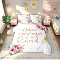 thumbnail image 1 of Manfei Retro Flower 7-Piece Twin Bedding Set,Rustic Floral,Girls Magic Wand,Microfiber, 1 of 8