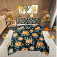 thumbnail image 1 of Manfei Retro Pumpkin Comforter Sets King Size, Fall Harvest Down Comforter, Teenager Adult Reversible Bedding King Comforter Set, Breathable Bedroom Decoration, 3pcs, 1 of 8