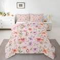 thumbnail image 1 of Manfei Retro Rustic Flower Bedding Comforter Set,Fairy Tale Elf Twin Comforter Sets,Gradient Pink Purple Butterflies Bedding Set For Girl,Super Cozy Room Decor Reversible,2pcs, 1 of 7