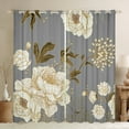 thumbnail image 1 of Manfei Retro Rustic Flower Black Out Curtains,Natural Plant Curtains Pack of 2 (42x63 Each),Beige Gray Bedroom Curtains For Girls Boys,Super Cozy Room Decor, 1 of 6