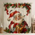 thumbnail image 1 of Manfei Retro Santa Claus Blackout Curtains Set of 2 (52x84 Each) for Kids, Xmas Gifts Window Curtains, Merry Christmas Happy New Year Curtains and Drapes, Luxurious Room Decor, 1 of 6