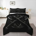 thumbnail image 1 of Manfei Retro Tools Bedding Comforter Set,Vintage Fantasy Style Twin Comforter Sets,Blak Bedding Set For Boys Teens,Microfiber Bedroom Decor Reversible,2 Pieces, 1 of 7
