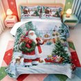 thumbnail image 1 of Manfei Retro Xmas Christmas Tree Quilt King,Winter Holiday King Coverlet Set,3-Piece,1 Bedspread and 2 Pillowcases, 1 of 7