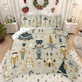 thumbnail image 1 of Manfei Retro Xmas Nutcracker Bedding Comforter Set,Gold Castle Snowflake Twin Comforter Sets,Merry Christmas Bedding Set For Girls Kids,Breathable Home Decor Reversible,2-Piece, 1 of 8