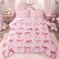 thumbnail image 1 of Manfei Ribbon Bow Tie Bedding Twin Comforter Set,Princess Bowknot Down Comforter,Pink Bedding Sets Twin with Comforter,Lightweight Room Decorative Reversible,2 Pieces, 1 of 8