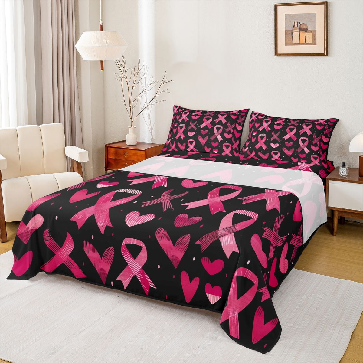 manfei-ribbon-bowtie-bed-sheets-kawaii-bow-knot-king-sheets-pink-heart