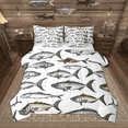 thumbnail image 1 of Manfei River Fish Bedding Comforter Set 7pcs, Rustic Lodge Cabin Full Bedding Set, Fishing Hunting Fitted Sheet Flat Sheet, Ultra Soft Home Decor, 1 of 7