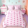 thumbnail image 1 of Manfei Romantic French Dots 7-Piece Bedding Comforter Set,Geometric Circles King Bedding Sets,Princess Pink Bed Sheets,Microfiber Bedroom Decor Reversible, 1 of 8