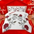 thumbnail image 1 of Manfei Romantic Red Rose Queen Comforter Set,Happy Valentines Day Bedding Sets,Rustic Plant Flower Bedding Comforter Set For Girls Teens,Microfiber Bedroom Decor Reversible,3-Piece, 1 of 8