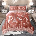 thumbnail image 1 of Manfei Romantic Valentines Day Full Size Comforter Sets, Glitter Salmon Diamond Bedding Comforter Set, Teens Adult Reversible Bedding Sets, Microfiber Bedroom Decor, 3pcs, 1 of 9