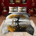 thumbnail image 1 of Manfei Romantic Yellow Tree Boy Girl Full Size Comforter Sets 3-Piece,Happy Valentine's Day Bedding Comforter Set,Sweet Lover Couple Lightweight Bedding Sets,Super Cozy Room Decor,Reversible, 1 of 8