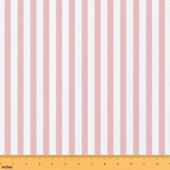Text Tile Material Manfei Rose Line Fabric by the Yard 10 Yards, White Pinstripe Home ...