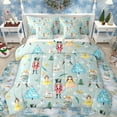 thumbnail image 1 of Manfei Royal Nutcracker Guard Bedding Comforter Set 7pcs for Teens, Blue Xmas Tree Queen Bedding Sets, Fairy Tale Princess Reversible Queen Sheet Sets, Breathable Home Decor, 1 of 7