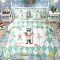 thumbnail image 1 of Manfei Royal Nutcracker Guard Bedding Comforter Set 7pcs for Teens, Retro Blue Buffalo Queen Bedding Sets, Fairy Tale Princess Reversible Queen Sheet Sets, Lightweight Room Decor, 1 of 7