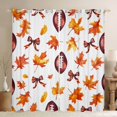 thumbnail image 1 of Manfei Rugby Ball Game Black Out Curtains,Hello Fall Curtains Pack of 2 (42x63 Each),Autumn Maples Bedroom Curtains For Boys Teens,Breathable Home Decor, 1 of 6