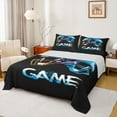 thumbnail image 1 of Manfei Rugby Football Game Full Size Sheets,Boys Ball Sports Bed Sheets,Blue Black Sheet Sets For Teens,Ultra Soft Home Decor,4 Pieces, 1 of 7