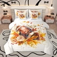 thumbnail image 1 of Homewish 7 Pieces Rugby Sports Comforter Set, Queen - Rose Flower (Maple Leaf), 1 of 7