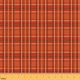 Rust Orange Color Cloth Manfei Rust Tartan Fabric by the Yard 3 Yards, Orange Plaid Room Decor ...