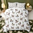 thumbnail image 1 of Manfei Rustic Animal Mallard Bed Spread Queen,Farmhouse Cabin Queen Coverlet Set,3-Piece,1 Quilt and 2 Pillowcases, 1 of 7