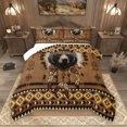 thumbnail image 1 of Manfei Rustic Bear Bedding Comforter Set 2pcs, Brown Aztec Dreamcatcher Twin Comforter Sets, Vintage Farmhouse Bedding Set, Super Cozy Room Decor, 1 of 8