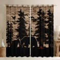 thumbnail image 1 of Manfei Rustic Bear Print Blackout Curtains Set of 2 (52x84 Each) for Adult, Farmhouse Lodge Cabin Window Curtains, Wildlife Animal Curtains and Drapes, Black Out Curtains Home Decor, 1 of 6