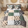 thumbnail image 1 of Manfei Rustic Bull Skull 7-Piece Twin Bedding Sets,Western Boho bohemian Bedding Comforter Set,Cattle Hide Pattern Sheet Sets For Boys Kids,Breathable Home Decor Reversible, 1 of 9
