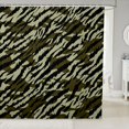thumbnail image 1 of Manfei Rustic Camouflage Shower Curtain 72Wx72L, Contemporary Art Camo Shower Curtain 72Wx72L, Olive Green, 1 of 5