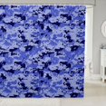 thumbnail image 1 of Manfei Rustic Camouflage Shower Curtain 72Wx84L, Countryside Camo Bathroom Shower Curtain, State Blue, 1 of 5