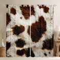 thumbnail image 1 of Manfei Rustic Cow Print Curtains Pack of 2 (42x84 Each), Countryside Curtains Blackout, Chic Modern Fashion Bedroom Curtains, Curtains and Drapes Decor, 1 of 6