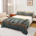 thumbnail image 1 of Manfei Rustic Deer Moose Elk Bed Sheets, Retro Country Animal King Sheets, Farmhouse Cabin Wildlife Sheet Set, Microfiber Bedroom Decor, 4 Pieces, 1 of 7